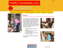 Tablet Screenshot of healthconnectionllc.com